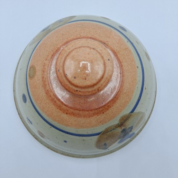 Artist Signed Studio Art Pottery Round Butter / Cheese Dish w/ Dome Lid - Picture 6 of 11